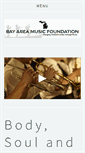 Mobile Screenshot of bayareamusicfoundation.org